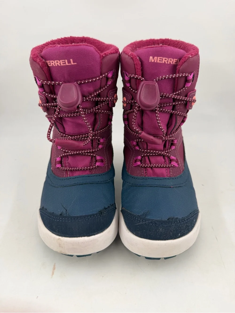 Merrell Unisex Snow Bank 2.0 -SZ 10 M- Waterproof Berry Navy Winter Boots